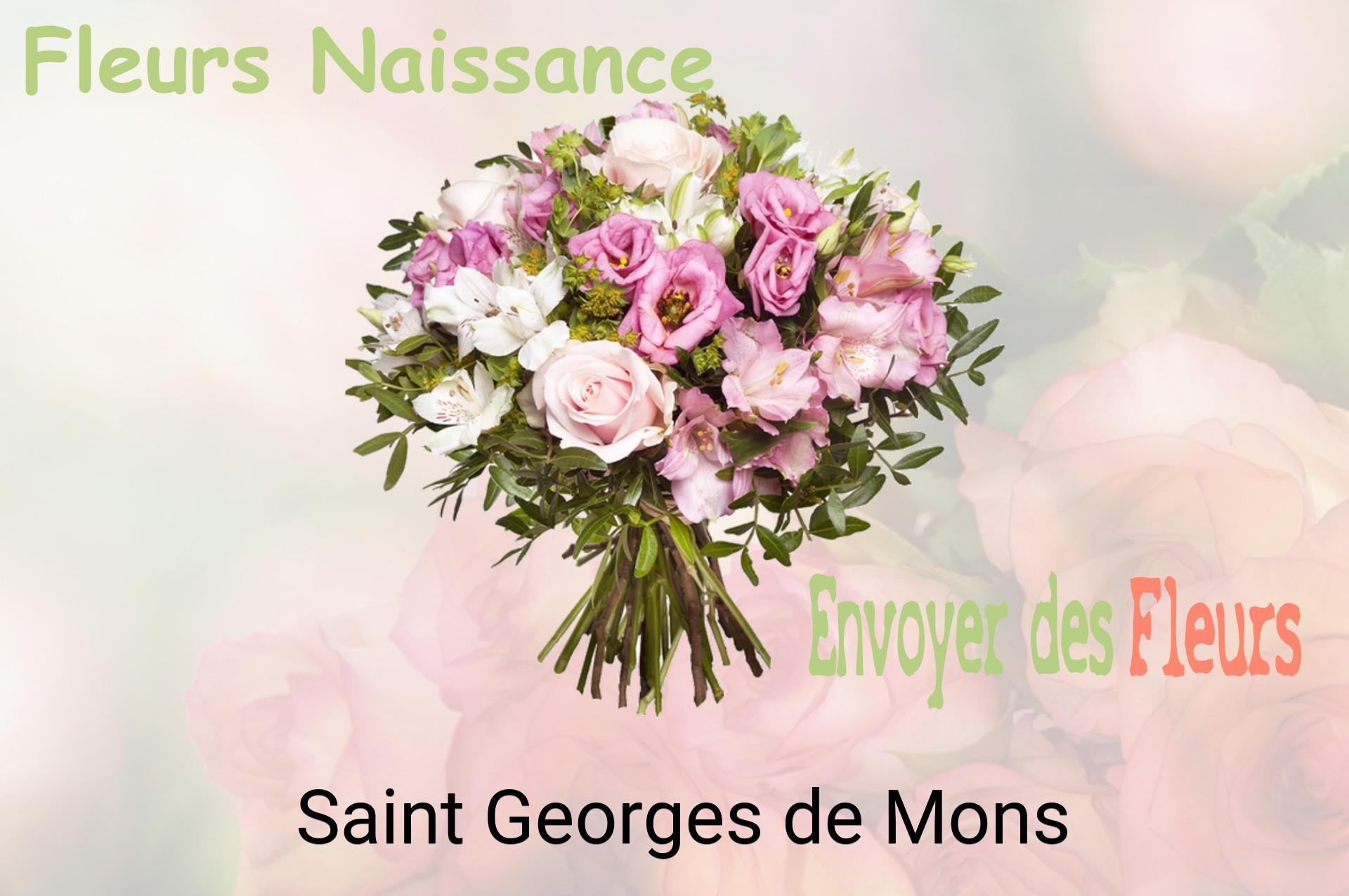 Bouquet de fleurs de naissance livré à Saint-Georges-de-Mons